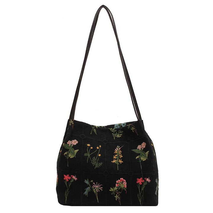 Iris | Vintage Flower Embroidery Bag
