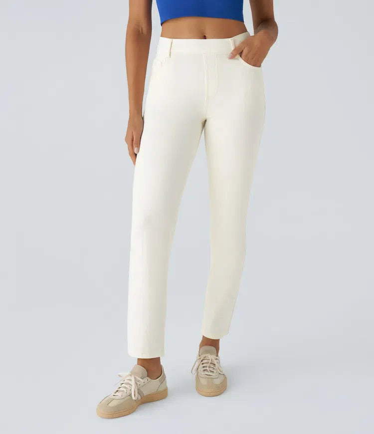 High Waist Elastic Comfort Pants