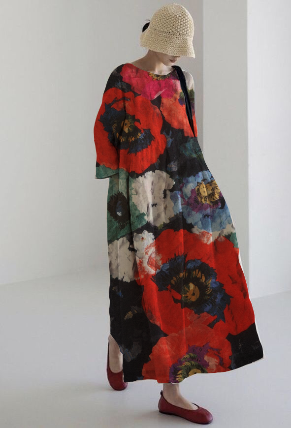 Rosa | Floral A-Line Summer Dress