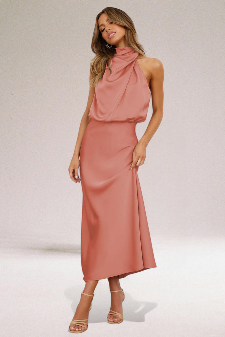 Satin Glamour Evening Dress