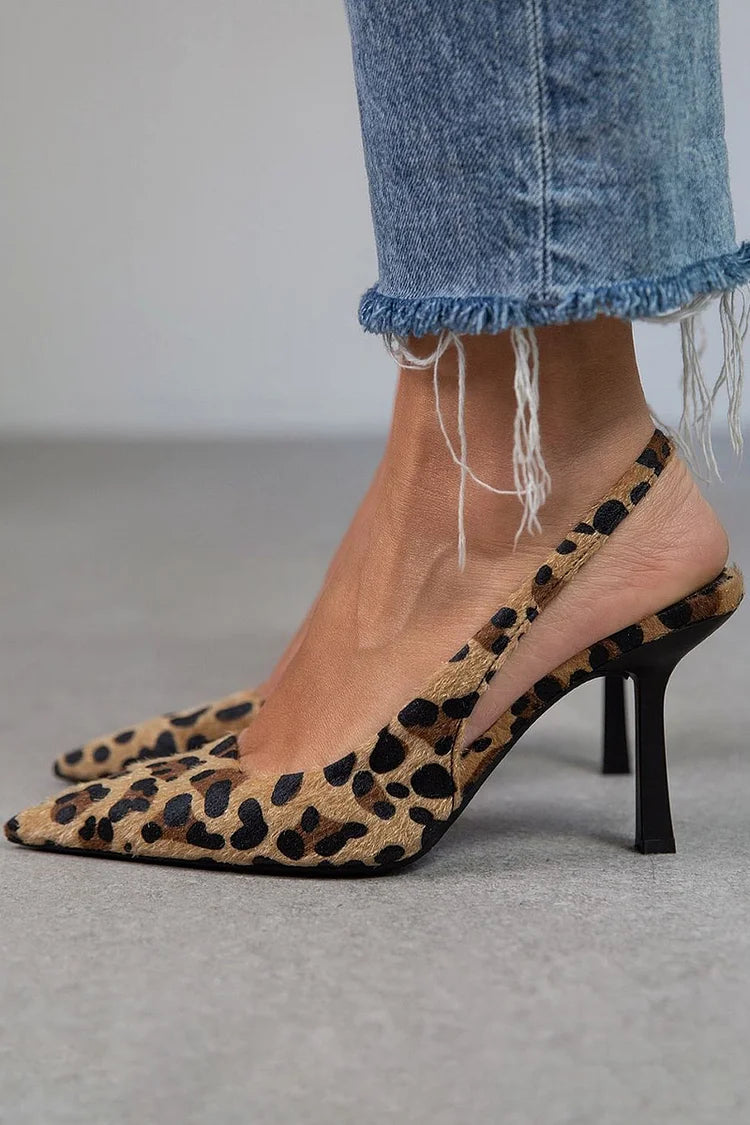 Camilla | D'Orsay Leopard Heels
