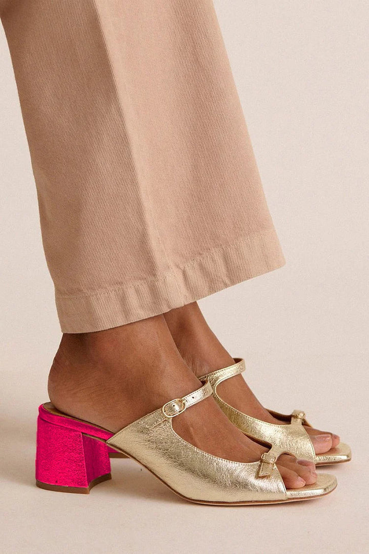 Sonsoles | Chunky Heels with Back Strap and Block Toe for Summer