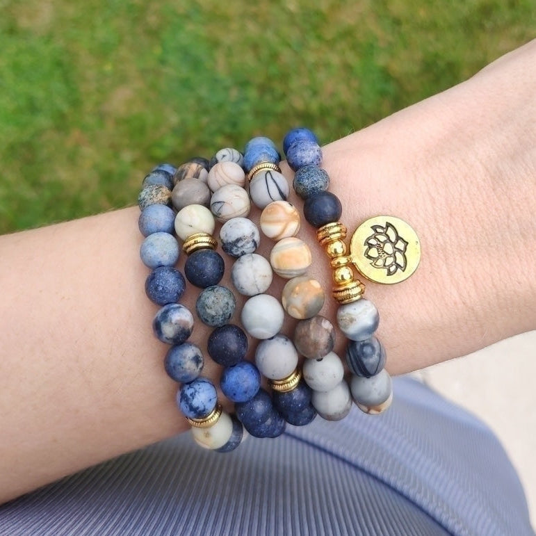 Autumn | Jasper & Blue Aventurine Mala