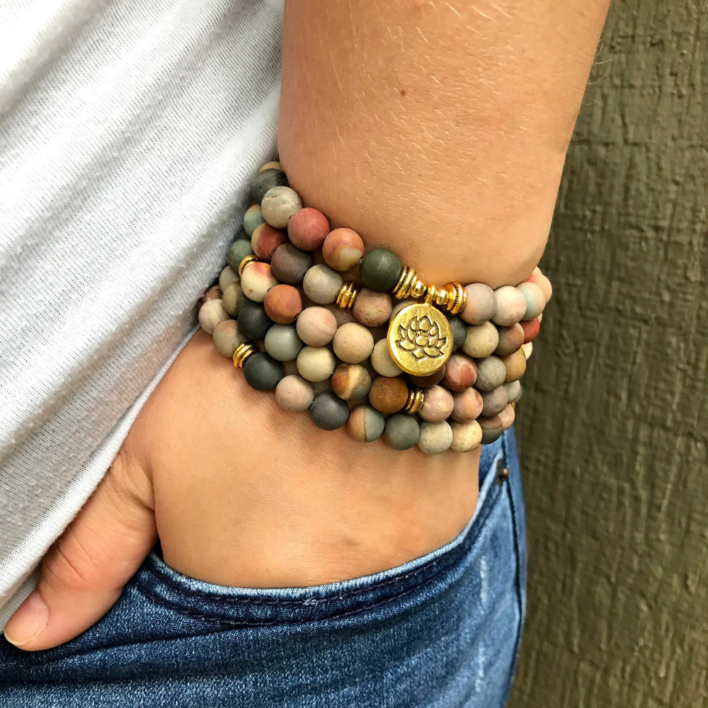 Iris | Stress Relieving Jasper Mala