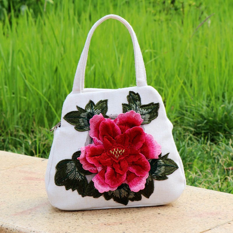 Aria | Ethnic Floral Embroidery Bag
