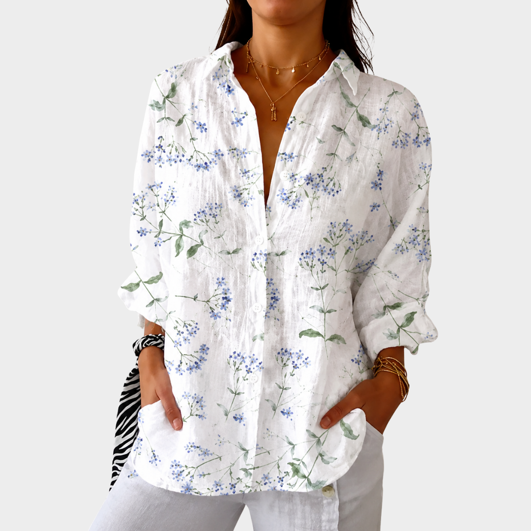 Briony | Colourful Print Blouse