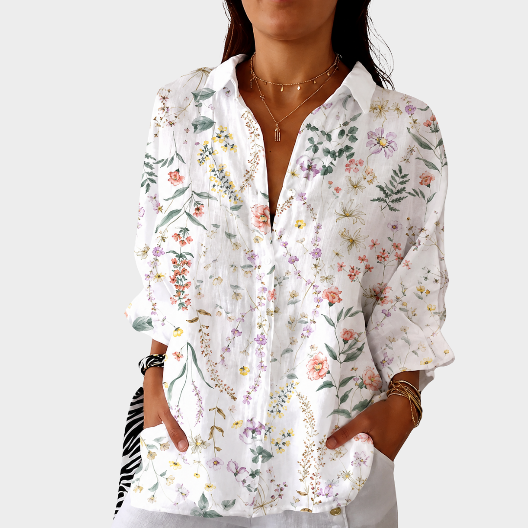 Marnie | Colourful Print Blouse