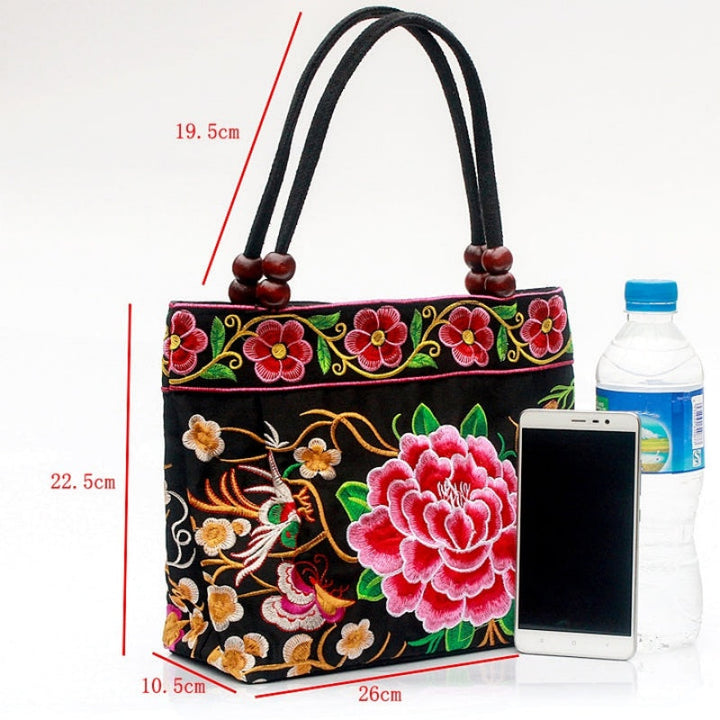 Sage | Vintage Floral Embroidered Bag