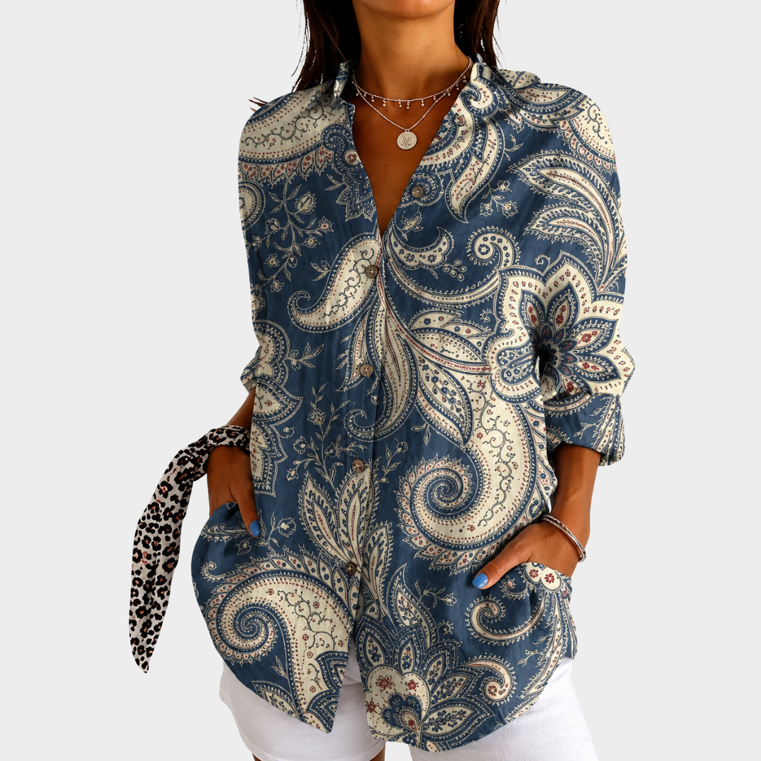 Labelle | Colourful Print Blouse