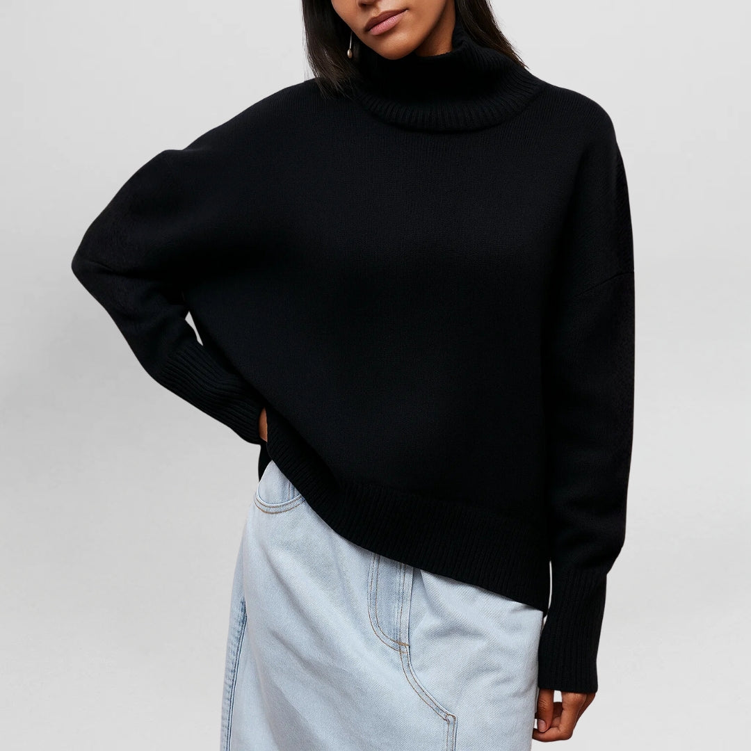 Stefanie | Roll-Neck Knit Jumper