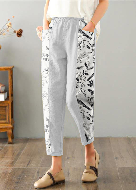 Yellow Cotton Linen Pocket Pants