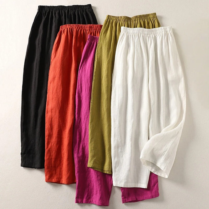 Amalia | Fluid Cotton Linen Pants