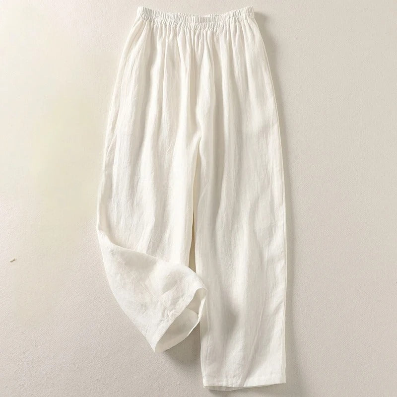 Amalia | Fluid Cotton Linen Pants