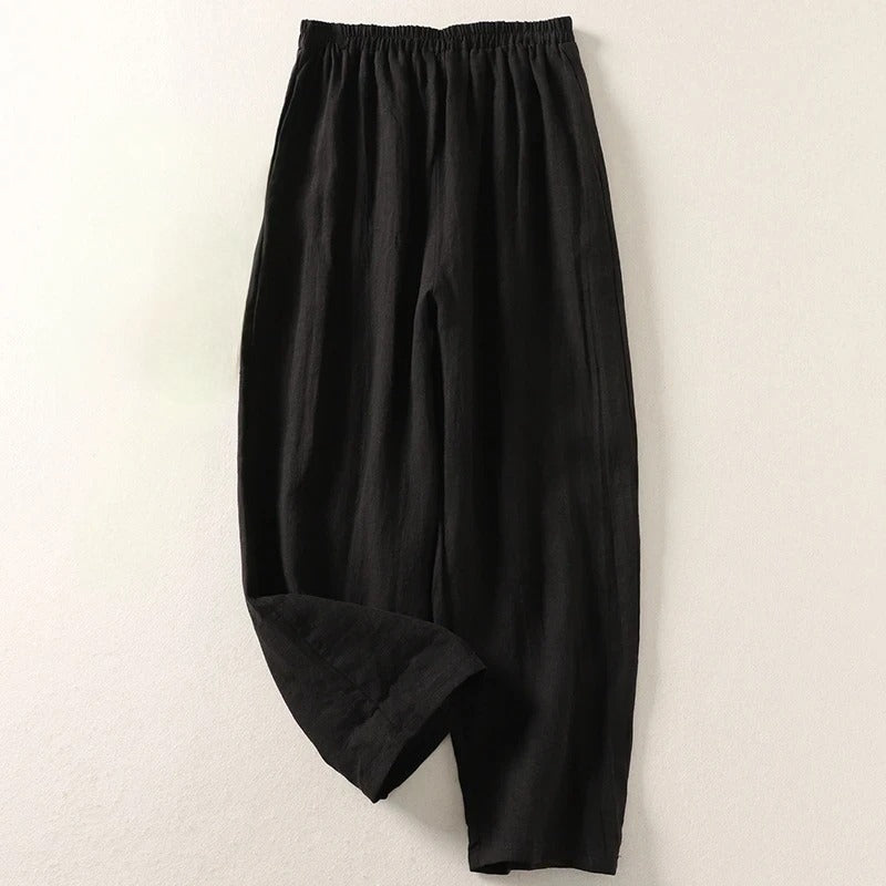 Amalia | Fluid Cotton Linen Pants