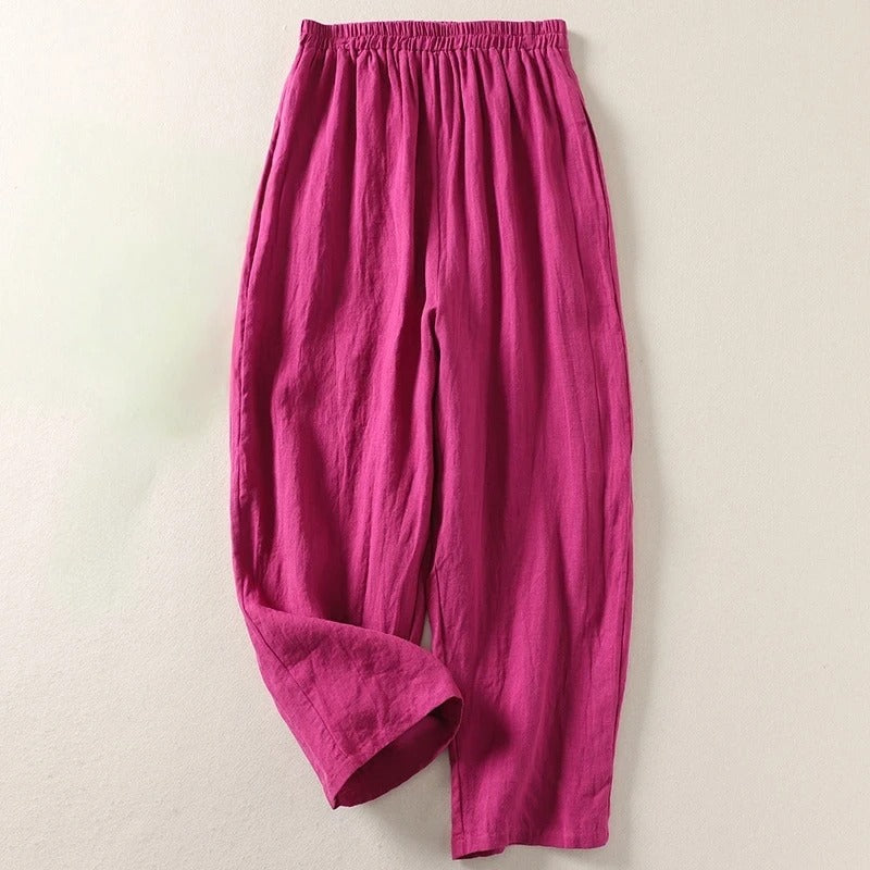 Amalia | Fluid Cotton Linen Pants