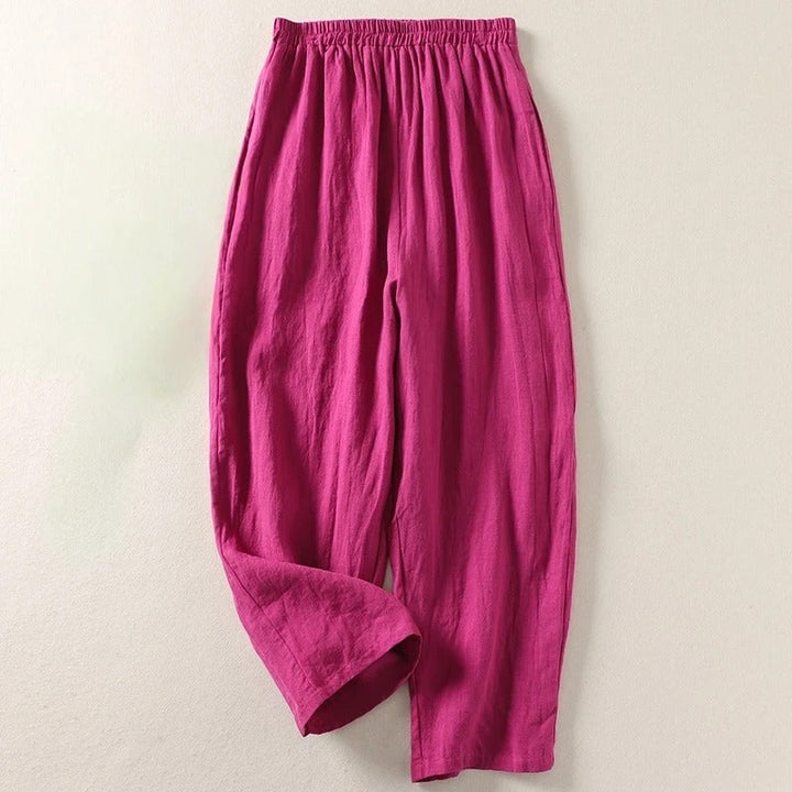 Amalia | Fluid Cotton Linen Pants