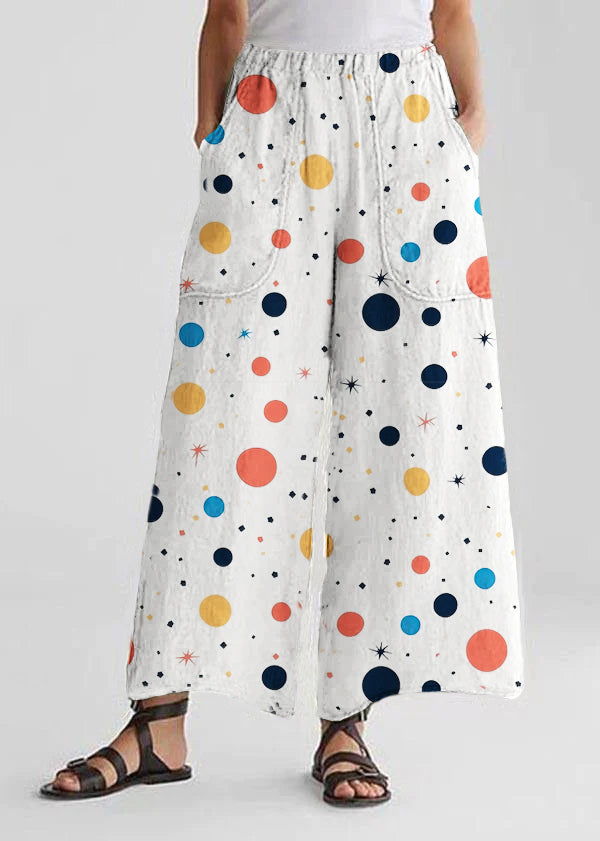 Casual Cotton Linen Wide-Leg Pants