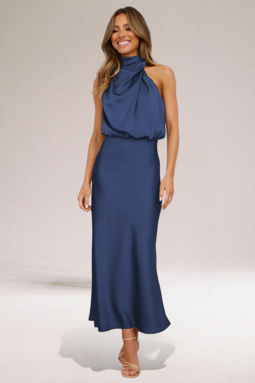 Satin Glamour Evening Dress