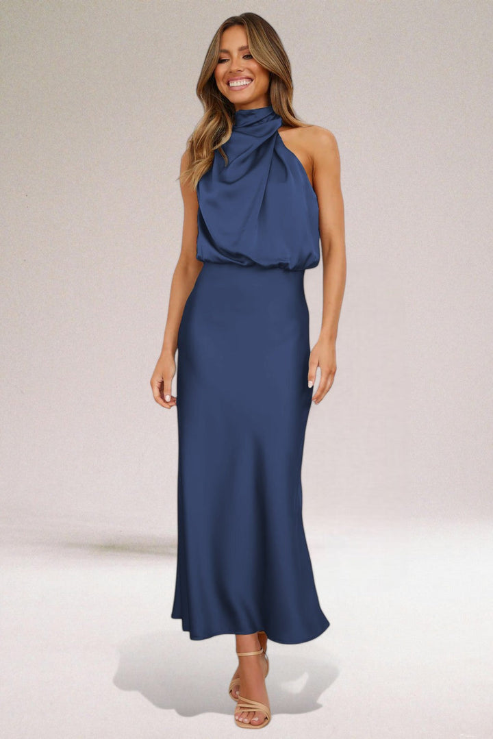 Satin Glamour Evening Dress