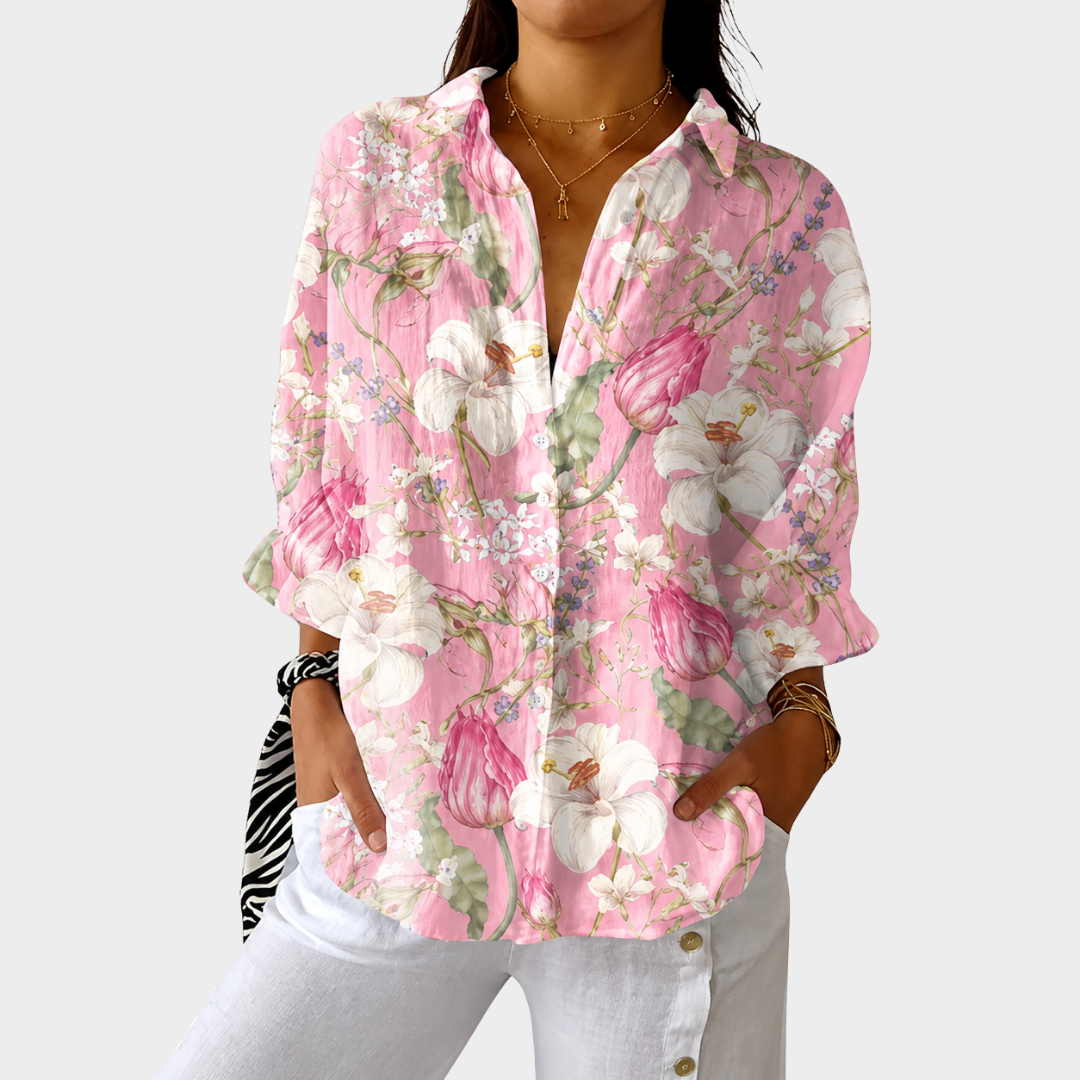 Cleo | Colourful Print Blouse