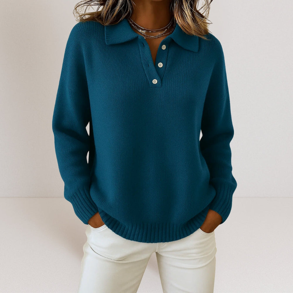 Olivia | Soft Collared Knit Jumper
