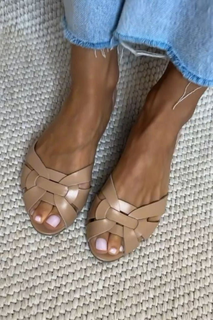 Mireya | Flat Open-toe Espadrilles for Summer