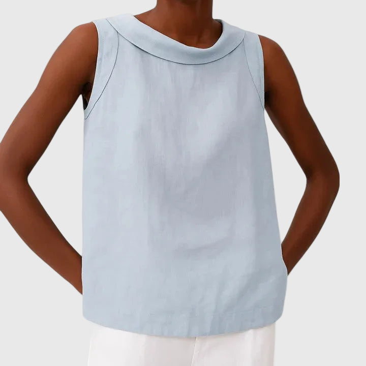 Anastine Elegant Top with Roll Neck
