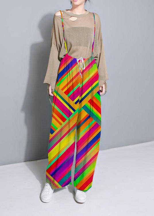 Khaki Cotton Linen Wide-Leg Pants