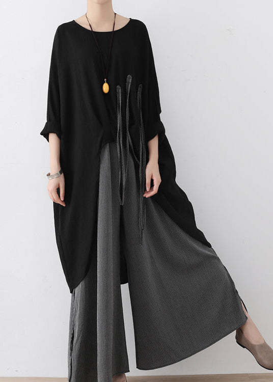 Oversized Loose Wide-Leg Linen Pants