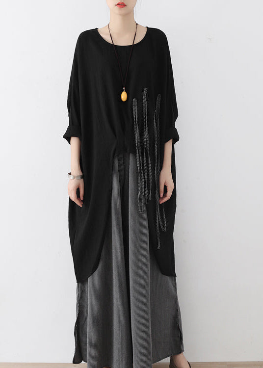 Oversized Loose Wide-Leg Linen Pants