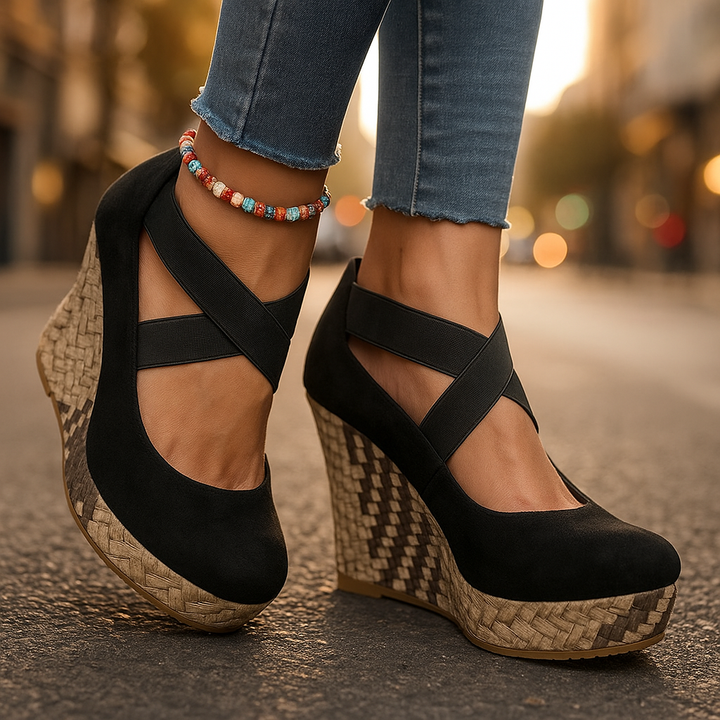 Serova | Orthopedic Cross-Strap Wedge