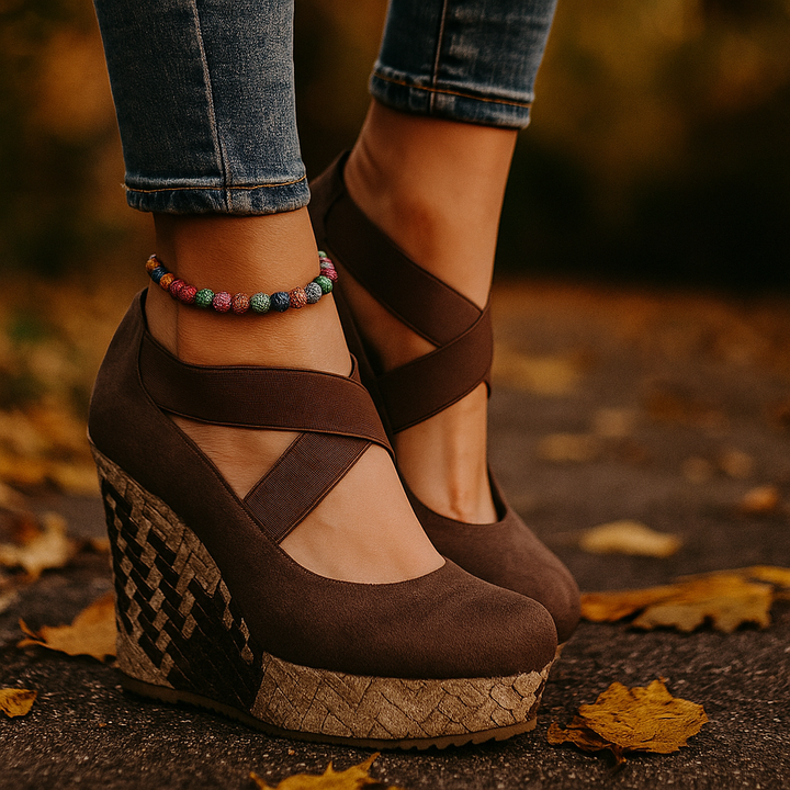 Serova | Orthopedic Cross-Strap Wedge