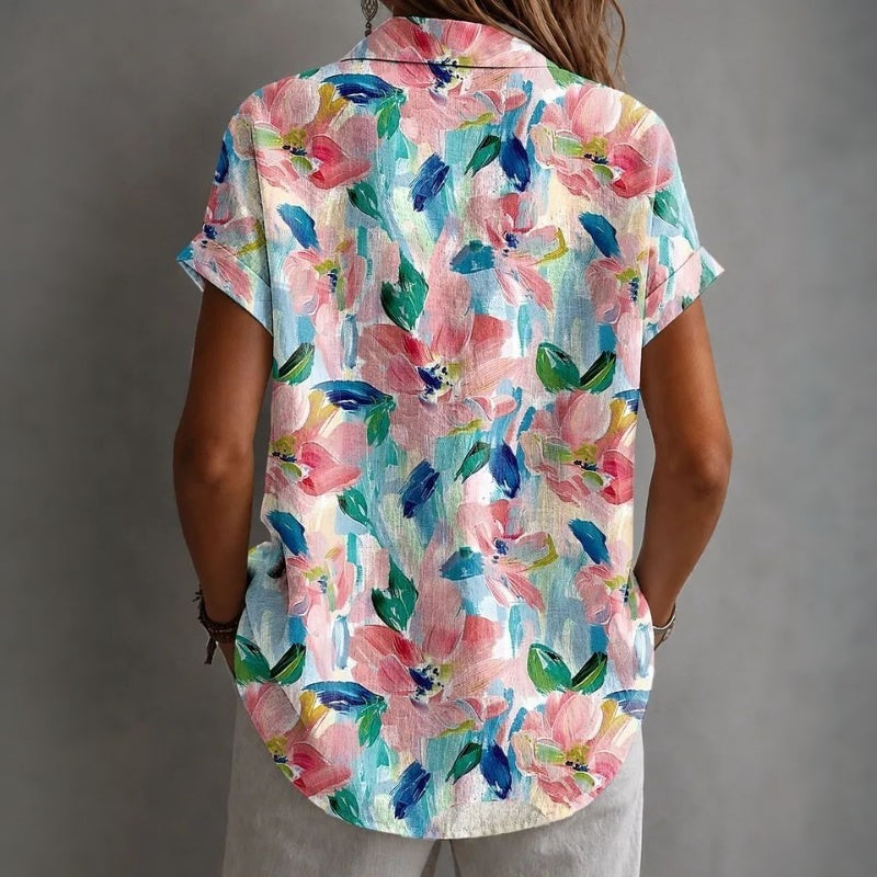 Nora | Vintage Floral Print Blouse