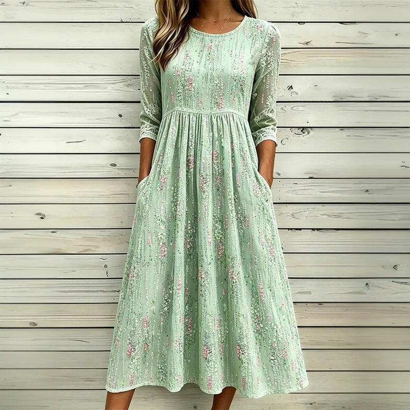 Aria | Vintage Dress with Floral Pattern
