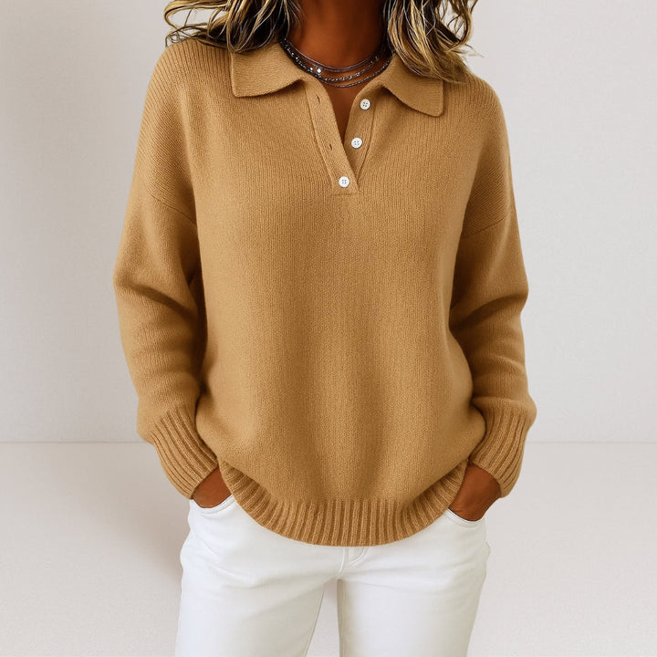 Olivia | Soft Collared Knit Jumper