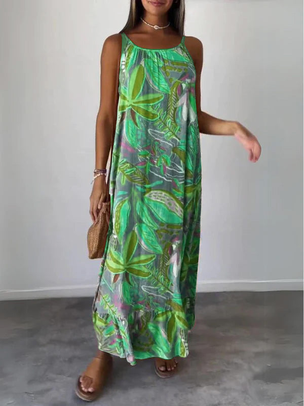 Comfortable Floral Midi Dress