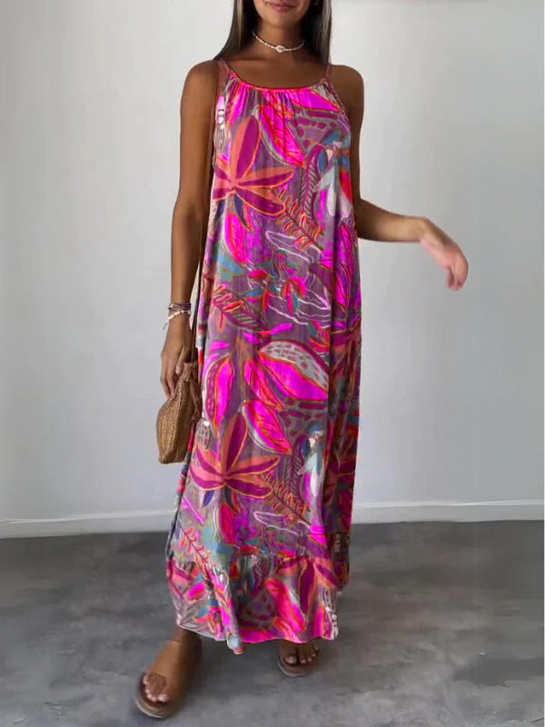 Comfortable Floral Midi Dress