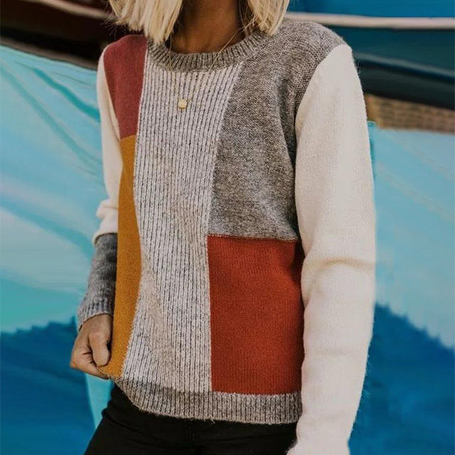 Nora | Patchwork Knit Jumper