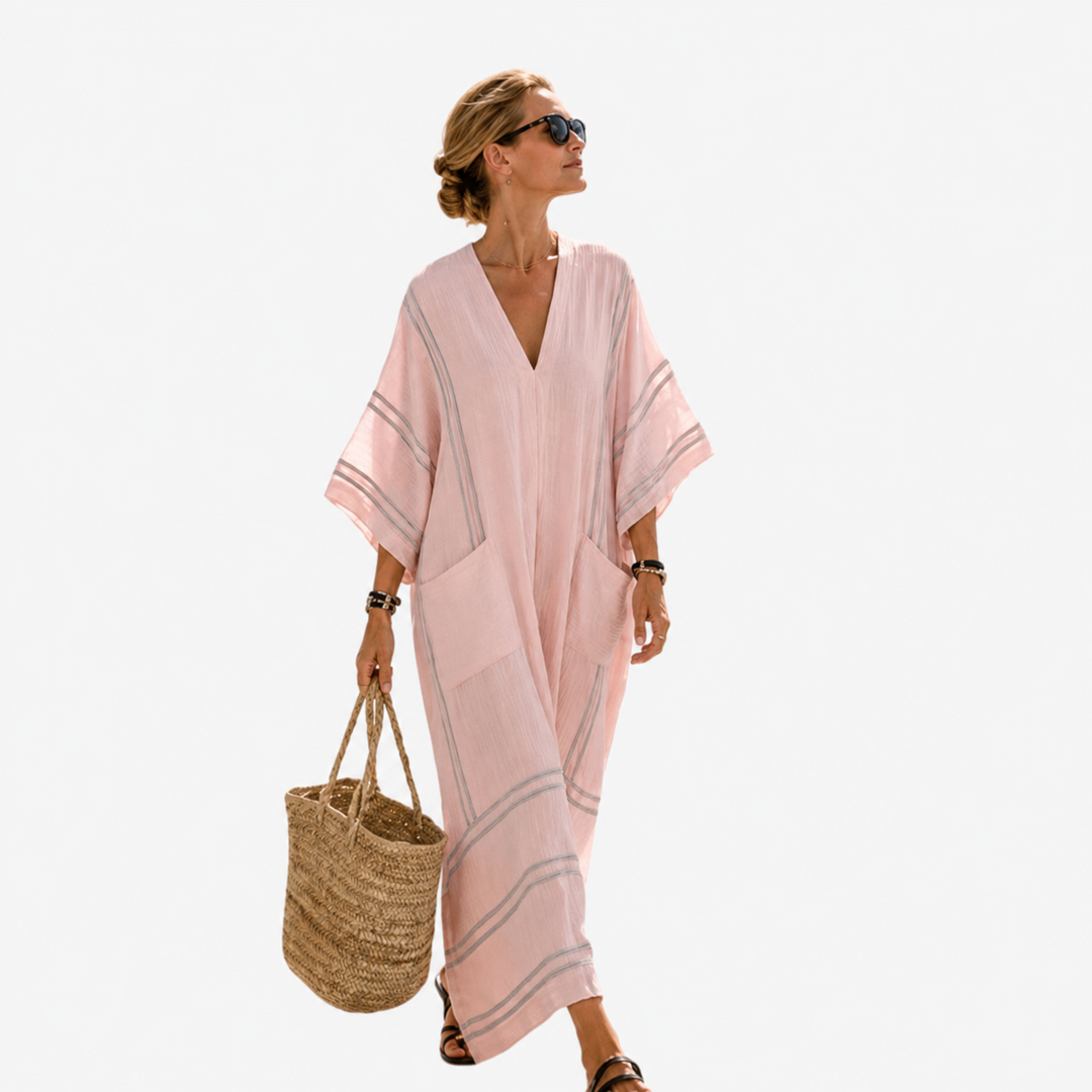 Bella | Geometric Print Kaftan