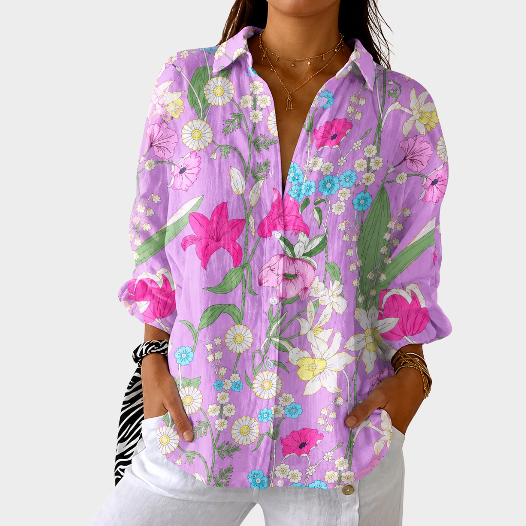 Verity | Colourful Print Blouse