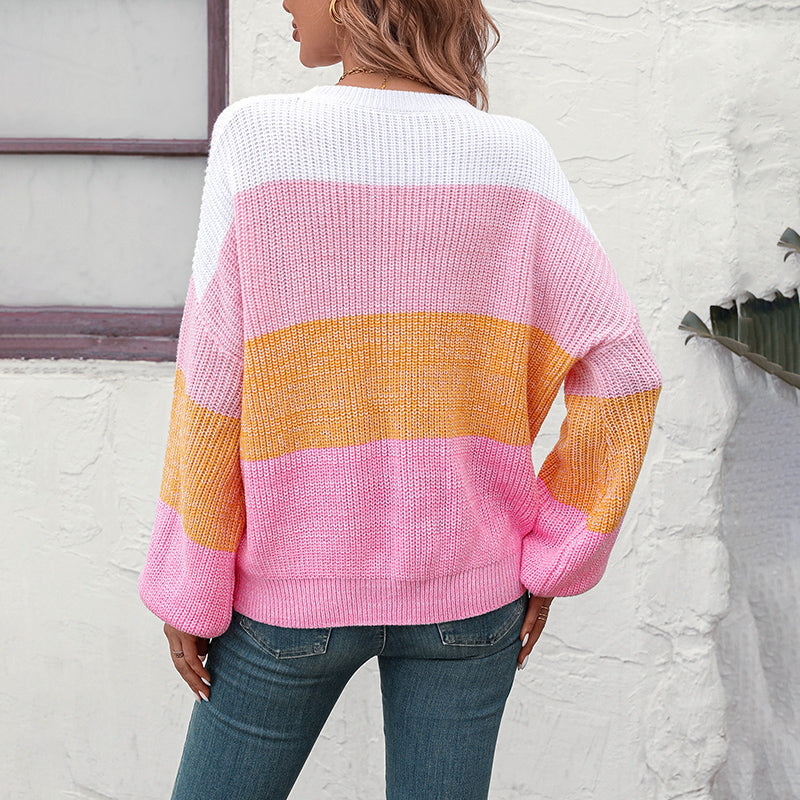 Ivy | Colour-Block Knit Jumper