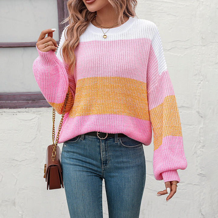 Ivy | Colour-Block Knit Jumper