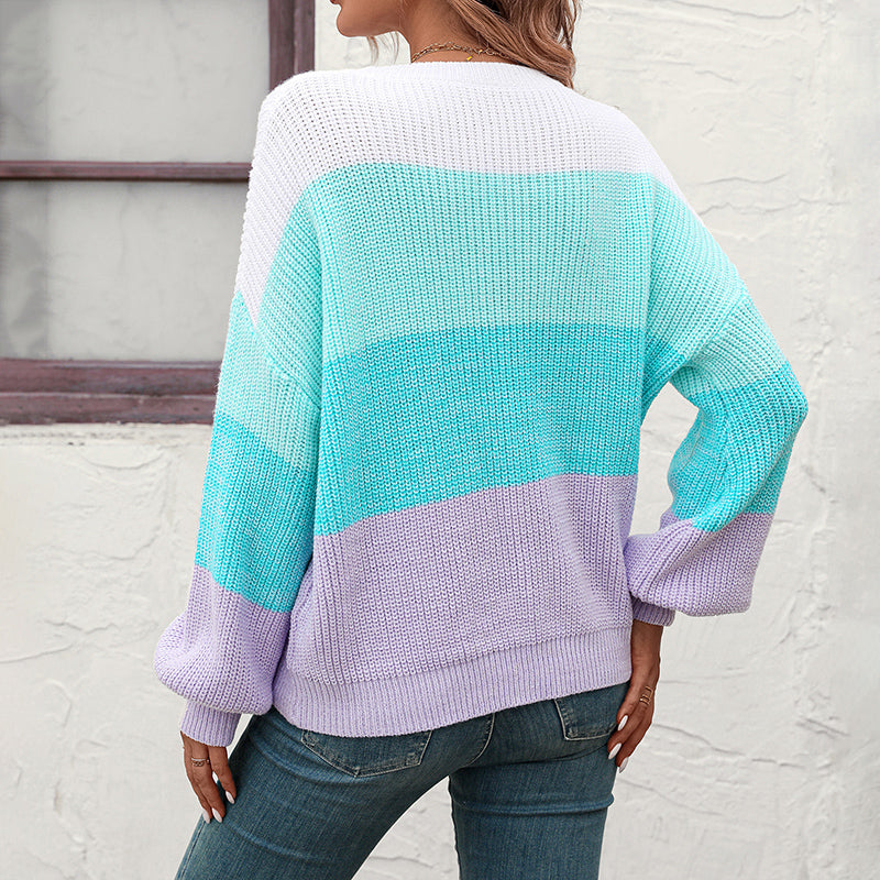 Ivy | Colour-Block Knit Jumper
