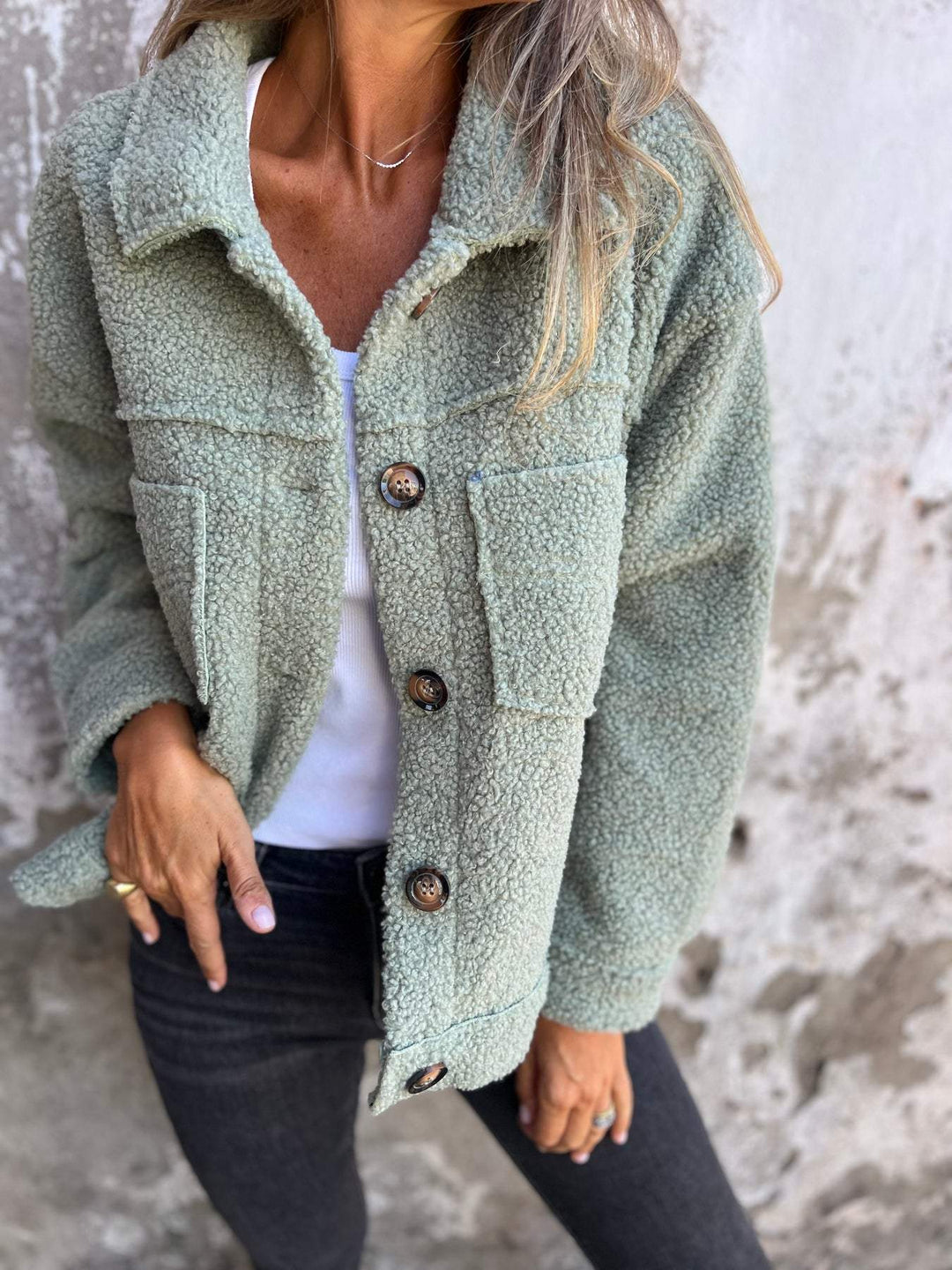Sofia | Teddy Fleece Spring Coat