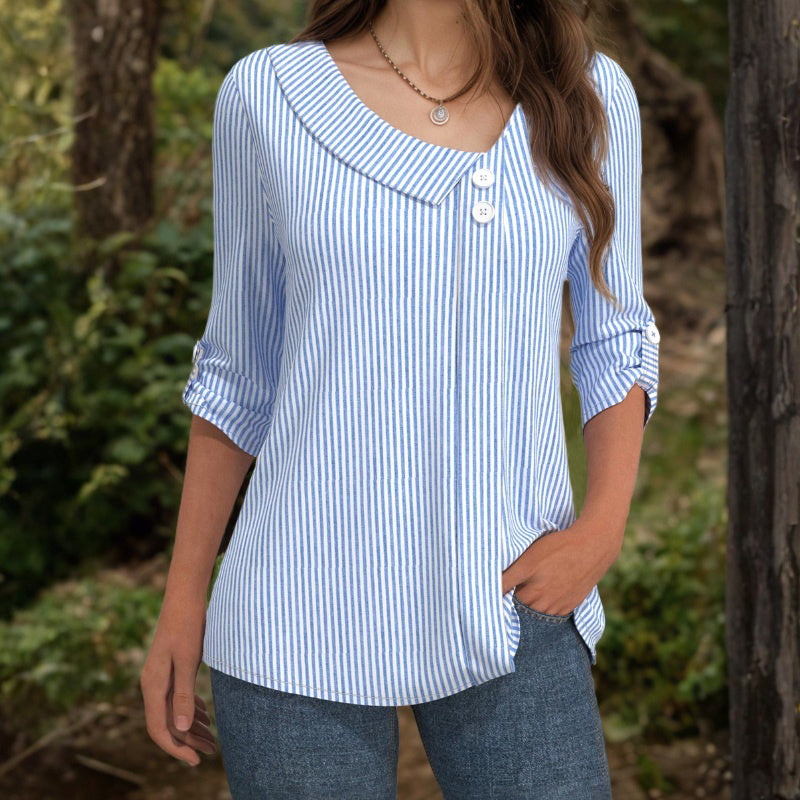 Fern | Striped Blouse