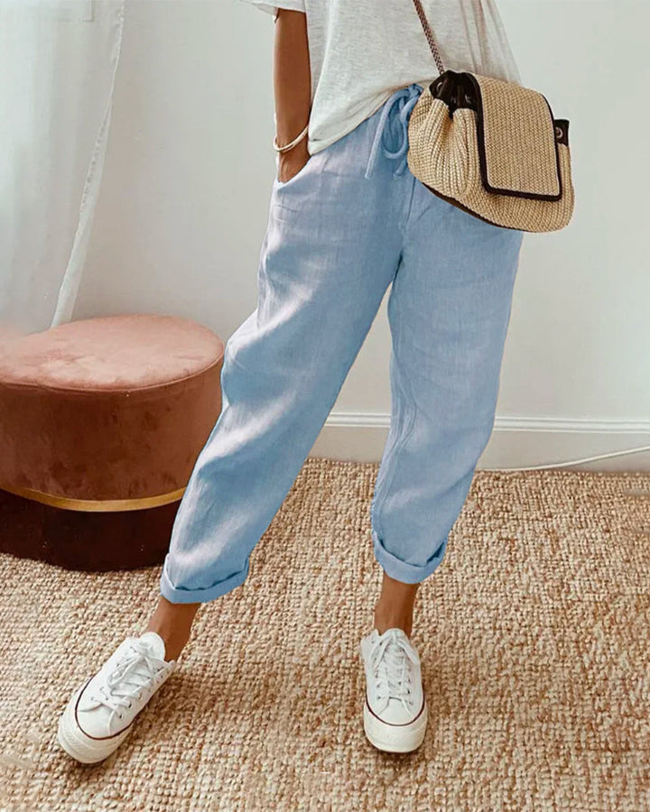 Lucie | Cotton Linen Blend Pants