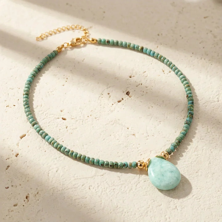 Willow | Amazonite Drop Necklace