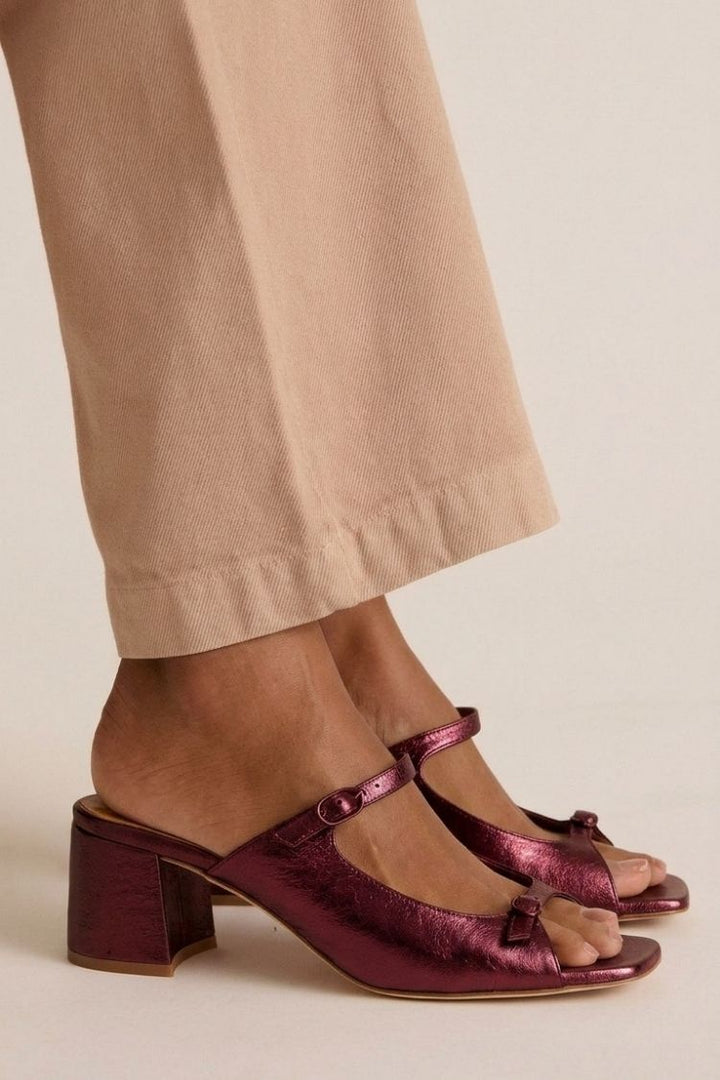 Sonsoles | Chunky Heels with Back Strap and Block Toe for Summer