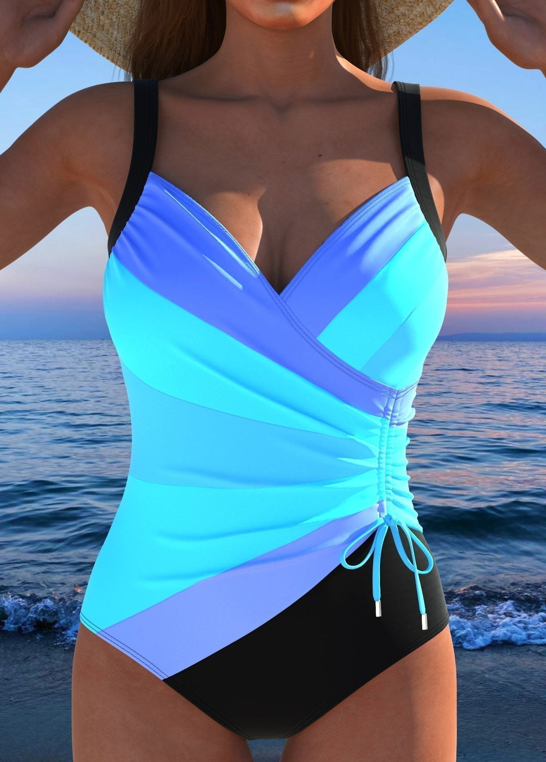 Eleonora Elegant Colorful Print Swimsuit