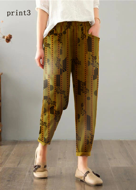 Chocolate Cotton Linen Summer Pants